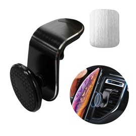 Magnetic Phone Holder for Car, 360 Degree Adjustable Super Strong Magnet Auto Air Vent Cell Phone Holder Mount, Universal Vehicle Cellphone Accessories Fit for All Smartphones (Black)