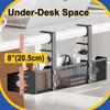 15.7” Under Desk Cable Management Tray, No Drill Mesh Desk