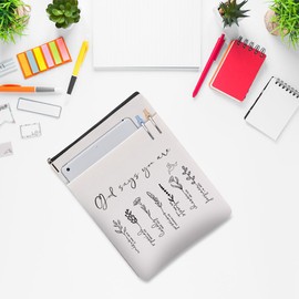 Bible Book Sleeve Book Lovers Gifts Inspiratiobal Christian Gifts Book Cover Book Protector with Zipper and Front Pocket Book Pouch Book Accessories Bookish Gifts Religious Gifts for Women