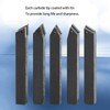 5PCs Carbide Turning Tool Indexable Set 5/16‑Inch for Surface‑Cutting /