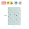 Kutsuwa Notebook, Color Index Notebook 2026 A6 Weekly, Monday Start,