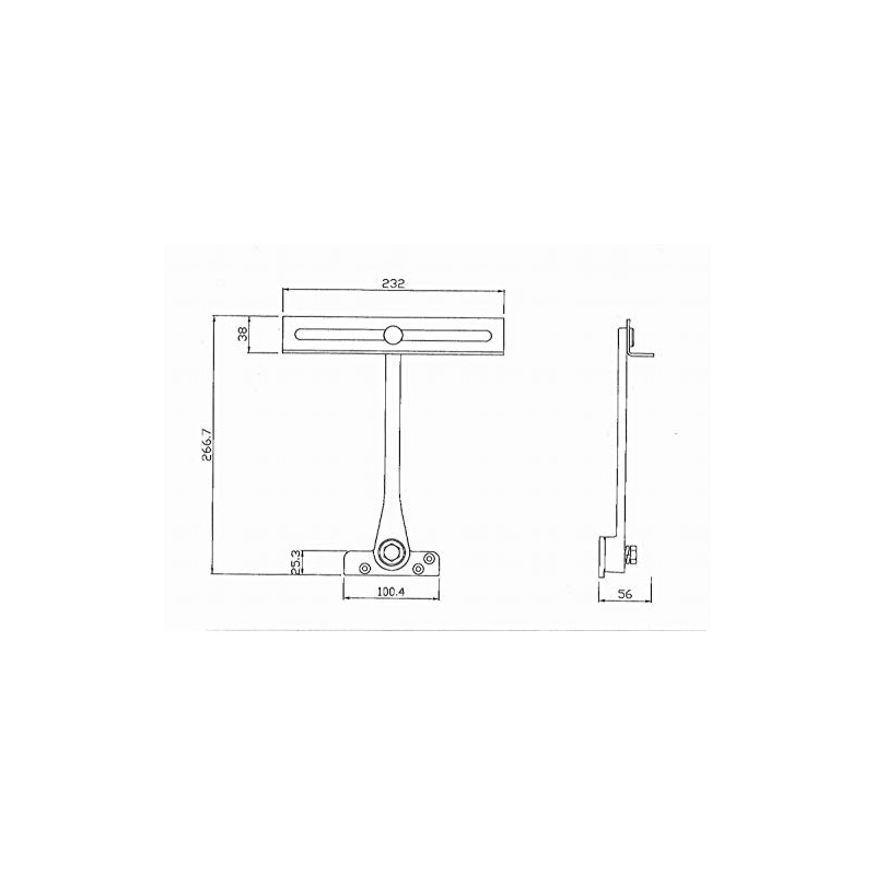 Door & Casement Limiting Stay Black