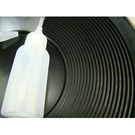 12" Black Gold Pan - Panning Kit , Bottle Snuffer, & Vial - Mining Prospecting