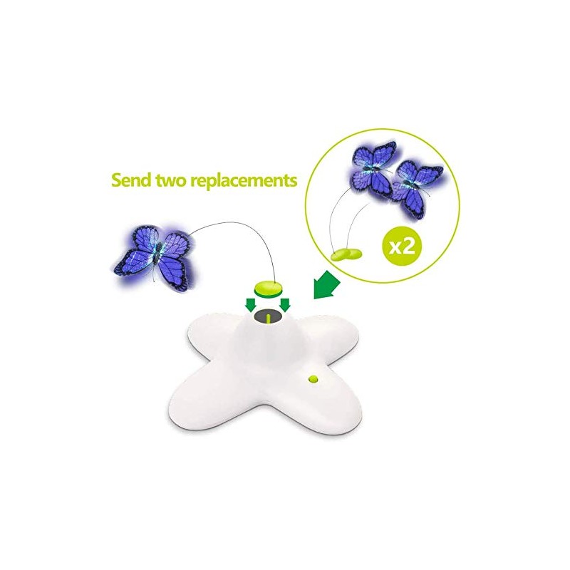 ALL FOR PAWS Interactive Flutter Bug Cat Butterfly Toy with