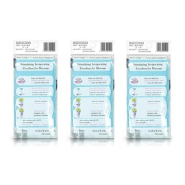 SALUX Bath Towel Blue Color Beauty Skin Bath Wash Towel 3 Count Pack