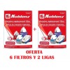 Koblenz Filtros Aspiradora Koblenz 6 Bolsas + 2 Ligas