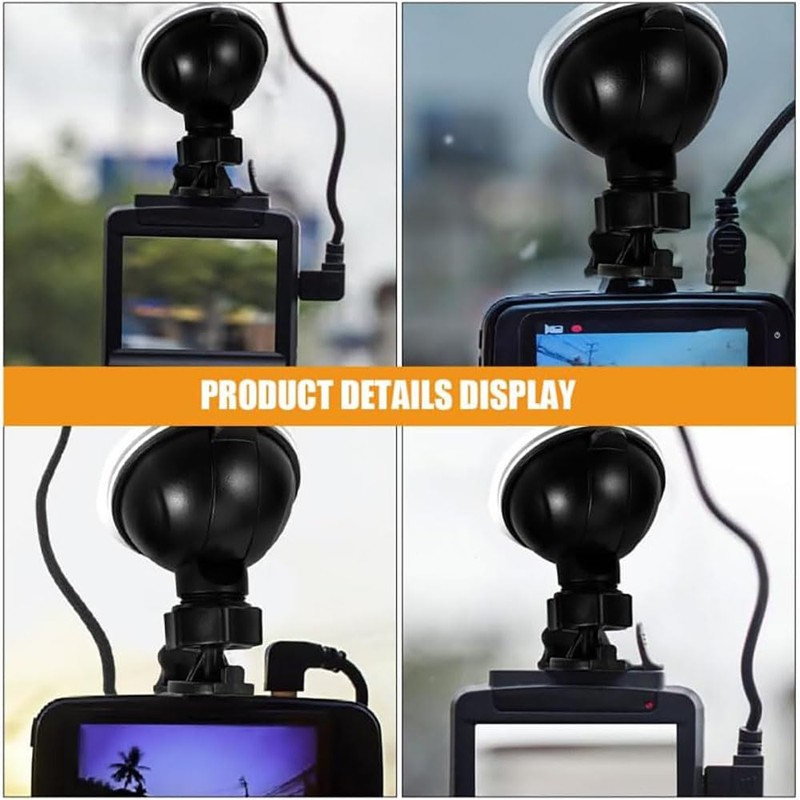 2 pcs Dashcam Suction Cup Mount for Car, Universal Windshield