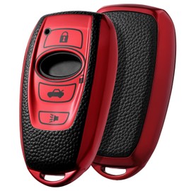 ELOHEI Key Fob Cover for Subaru, Key Fob Case Accessories for Subaru Forester CrossTrek Outback WRX Ascent BRZ Impreza Legacy Premium Soft TPU 360 Degree Full Protection