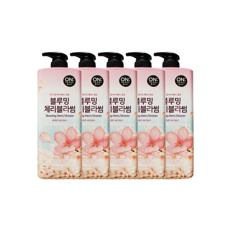 LG 엘지 온더바디 바디워시 블루밍 체리블라썸 900g 5개 LG On