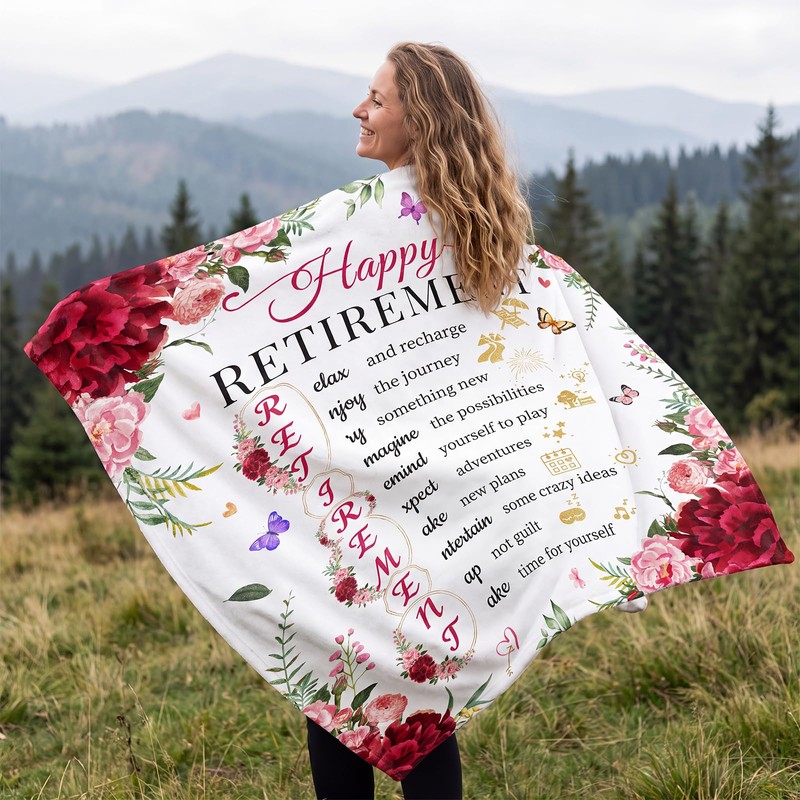 Retirement Gifts for Women, Retirement Blanket 40"x60"