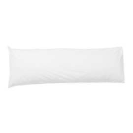 R&Z Bolster Pillow Case 100% Polycotton Blend PREGNANCY Maternity Orthopaedic Support (White, 4.6Ft)