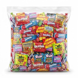 Variety Candy Pack – Bulk Assortment of Individually Wrapped Sour Candy, Gummies & Chewy Treats – Fun for All Ages – Ideal for Parties, Snacking & Gifting (4 Pounds)