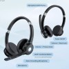 Wireless Trucker Bluetooth Headset Noise Cancelling Mic For Phones PC