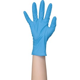 Iris Ohyama Disposable Gloves Blue Nitrile Rubber 100 Piece Large Industrial