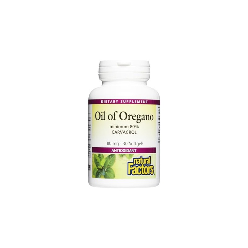 Organic Oil Of Oregano, 180 mg, 30 Softgels by Natural