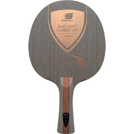 Sunflex SHO Soft Carbon Off Table Tennis Wood | Professional Offensive Wood | 7 Veneers with Carbon | Sensitive and Fast | Concave Handle