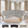 ALIECOM L Shaped Reclining Sectional Couch Covers 100% Waterproof Corner