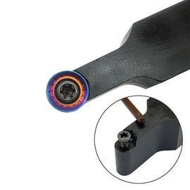 5/8",3/4" Lathe Turning Holders Lathe Turning & Profiling Tool Holder with RPMT08T2 RPMT10T3 Round Inserts WNMG432 Carbide turning inserts for Hardened Steel (5/8" holder with RPMT10 Inserts)