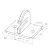 RIGID HITCH INCORPORATED Bolt-On Bucket Grab Hooks (RHA-002) - Made