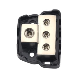 3 Way Amplifier Sub Speaker Audio Distribution Block 0 Gauge /4 Gauge in 4 GA / 8GA Wire Out Connecting Blocks 1PCS