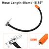 X AUTOHAUX 40cm Car Tire Inflator Extension Hose with Lock