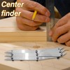 3 Point Centre Finder for Precisely Measuring, Woodworking Center Point