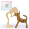 SENSUNIQ Dog Memorial Gifts, Cat Memorial Gifts, Wooden Carving Men