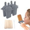 Ice Cream Mold Silicone Practical Portable DIY Ice Pop Maker
