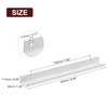 sourcing map Cabinet Finger Edge Pull, 10pcs 250mm/9.84 Aluminum Alloy