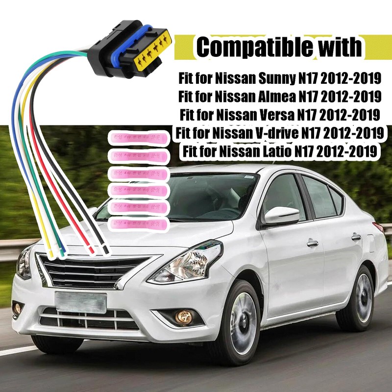 6Pin Rear Tail Light Lamp Connector Plug Fit for Can