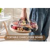 thetchry Charcuterie Board with Clear Lid,Travel Charcuterie Board with Single