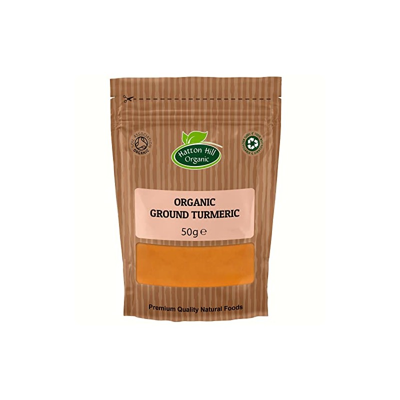 Organic Ground Turmeric 50g by Hatton Hill Organic - Certified