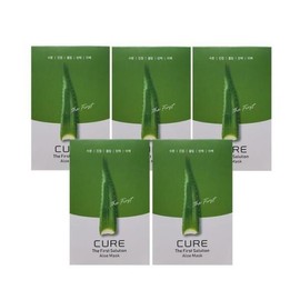 Kim Jeong-moon Aloe [Kim Jeong-moon Aloe] Cure the First Solution Aloe Mask Season 2 50 Sheets Ss (15612594) 1ea / [김정문알로에] 큐어 더 퍼스트 솔루션 알로에 마스크 시즌2 50매 Ss (15612594) 1개