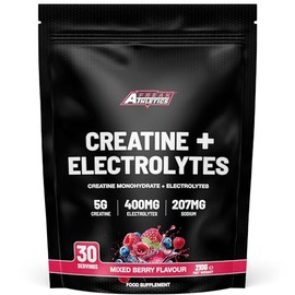 Freak Athletics Creatine Monohydrate Powder + Electrolytes Powder - Mixed Berry | 210g | 30 Servings | Creatine & Electrolytes Blend for Strength, Hydration, Performance, Pre & Post Workout
