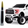 VMS RACING Chrome With Gold Tip Bullet Antenna for Ford