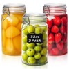 ComSaf Glass Jars with Airtight Lid Set of 3, Mason