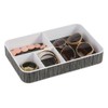 mDesign Set of 2 Desk Organisers - 6 Compartments Organiser