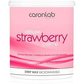 Deluxe Strawberry Crème Strip Wax Microwaveable 1 Count 800 g