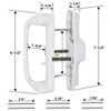 Eockatoo Sliding Glass Patio Door Handle Replacement Set Only Non-Keyed