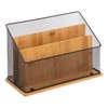 Atmosphera 5five Havi Desk Organiser Bamboo Black