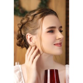 Yellow Gold Flashed Sterling Silver Small Thin Jewelry Set of 3 Pairs 12mm Hoops Earrings for Women Men