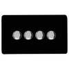 Trendi Switch 4 Gang 1 or 2 way 150w Rotary