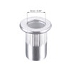 QLXHBOT Rivet Nut 1/4"-20UNC 100 Pcs Aluminum Flange Rivet Nuts,