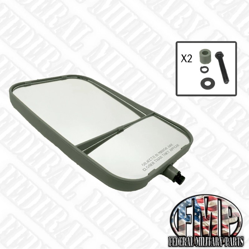 AM General OEM Mirror Green Left Driver Side fits HUMVEE