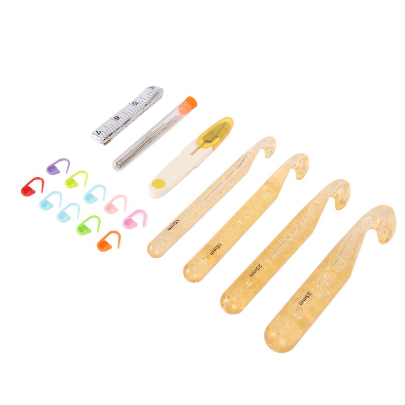 Large Crochet Hooks Plastic Weaving Knitting Crochet Hook Tools for