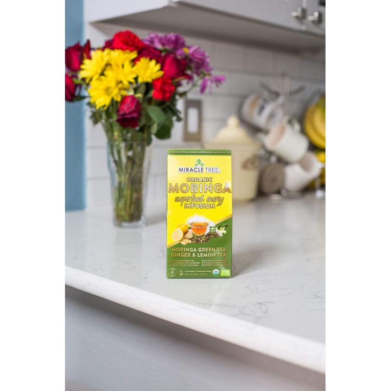 Miracle Tree's Moringa Energy Tea - Green Tea, Ginger &