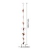 Metal Rain Chain Drainage Function Decorative Heart Shape Wind Chime