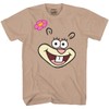 Spongebob Squarepants: Sandy Cheeks Squirrel Face T-Shirt (3X-Large) Tan