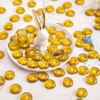 HAKACC 450 g Glass Nuggets Yellow Decorative Glass Stones 1.7