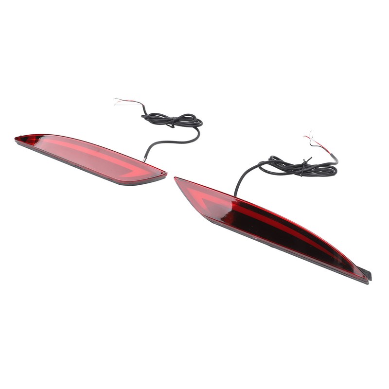 2Pcs LED Rear Bumper Reflector Light Waterproof Super Bright Long
